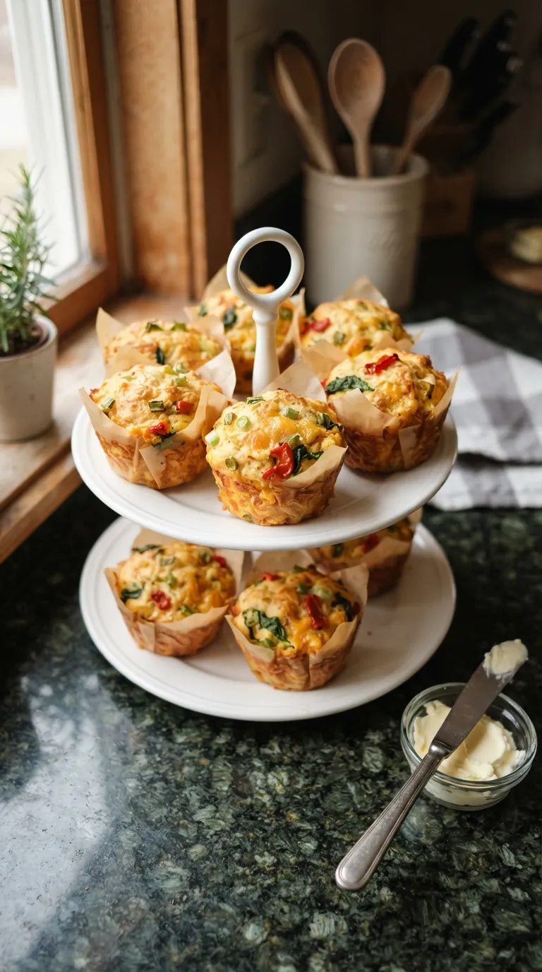 Aesthetic brunch spread ideas Savory Breakfast Muffins