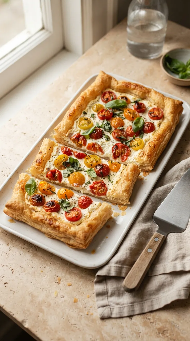 Aesthetic brunch spread ideas Tomato Ricotta Tart