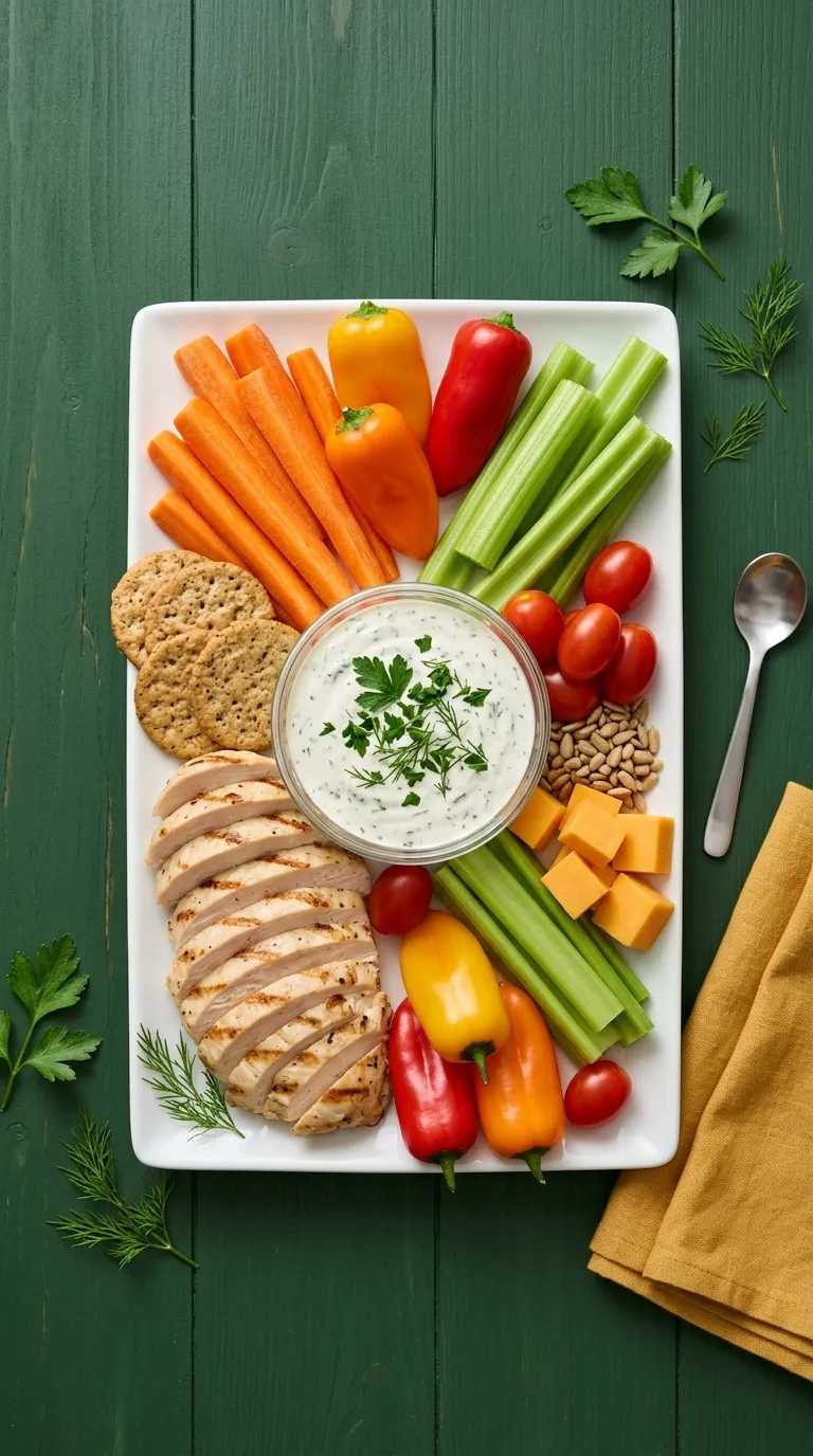 aesthetic high protein snack ideas Chicken Ranch Board