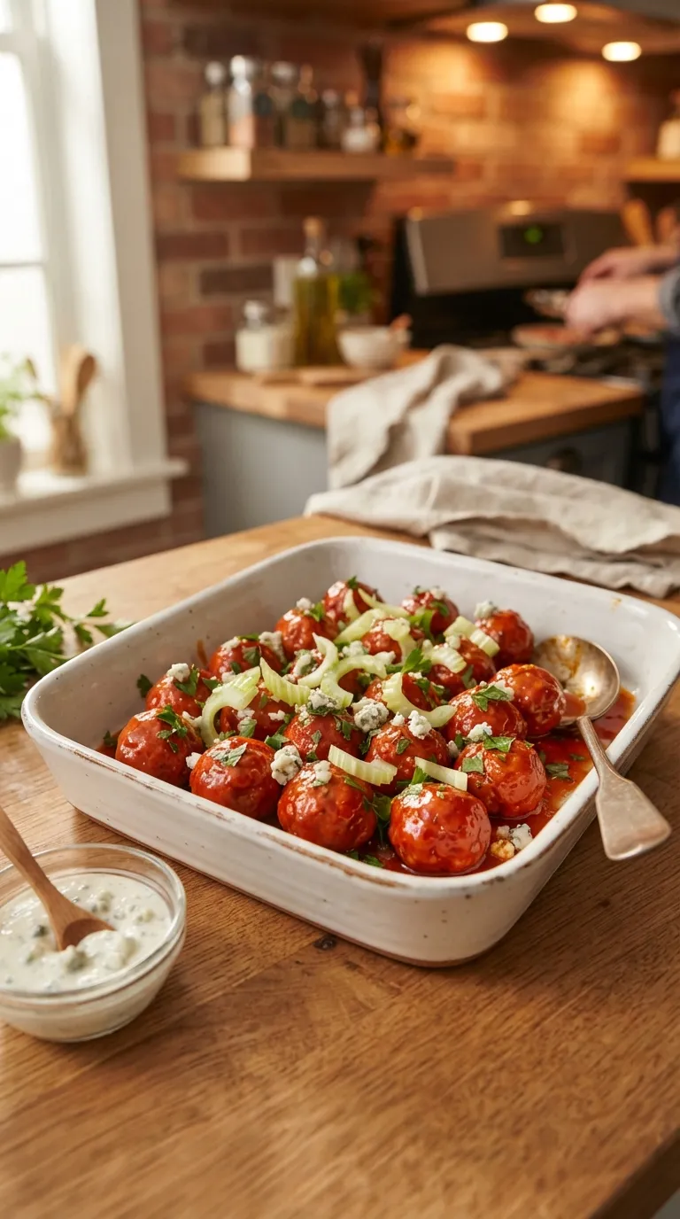 air fryer spicy bites recipes Buffalo Turkey Meatballs