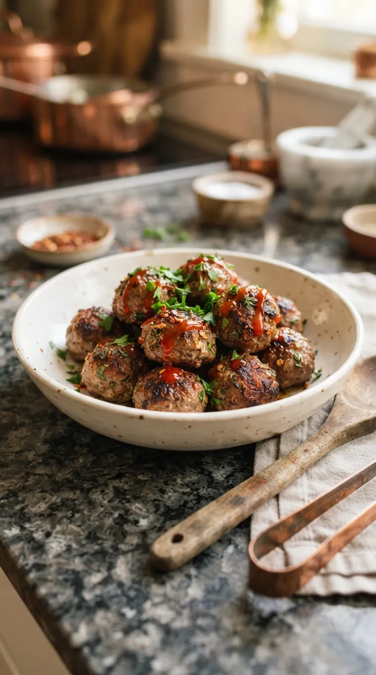 air fryer spicy bites recipes Spicy Beef Meatballs