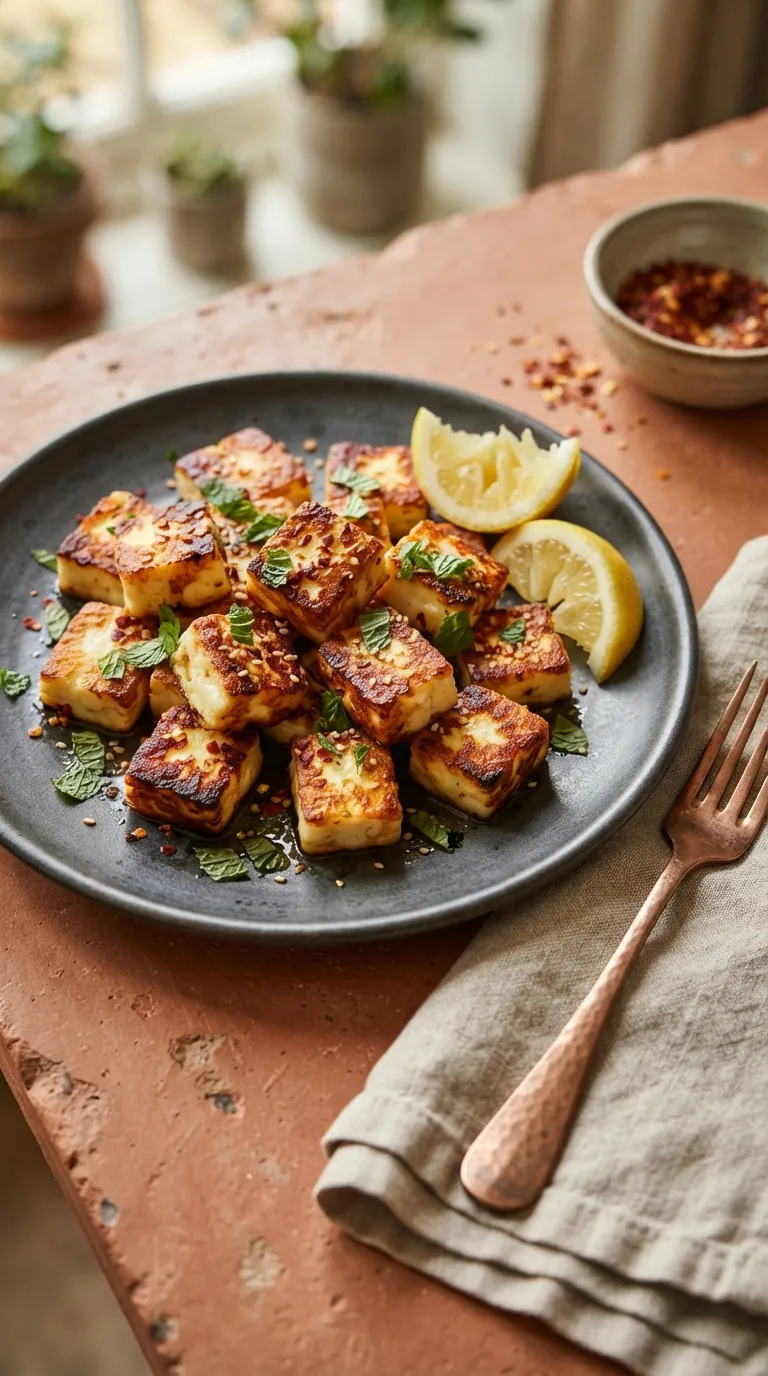 air fryer spicy bites recipes Spicy Halloumi Cubes