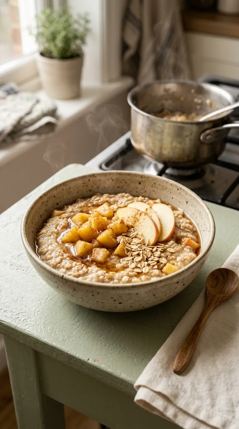 Breakfast ideas for kids Apple Cinnamon Oatmeal