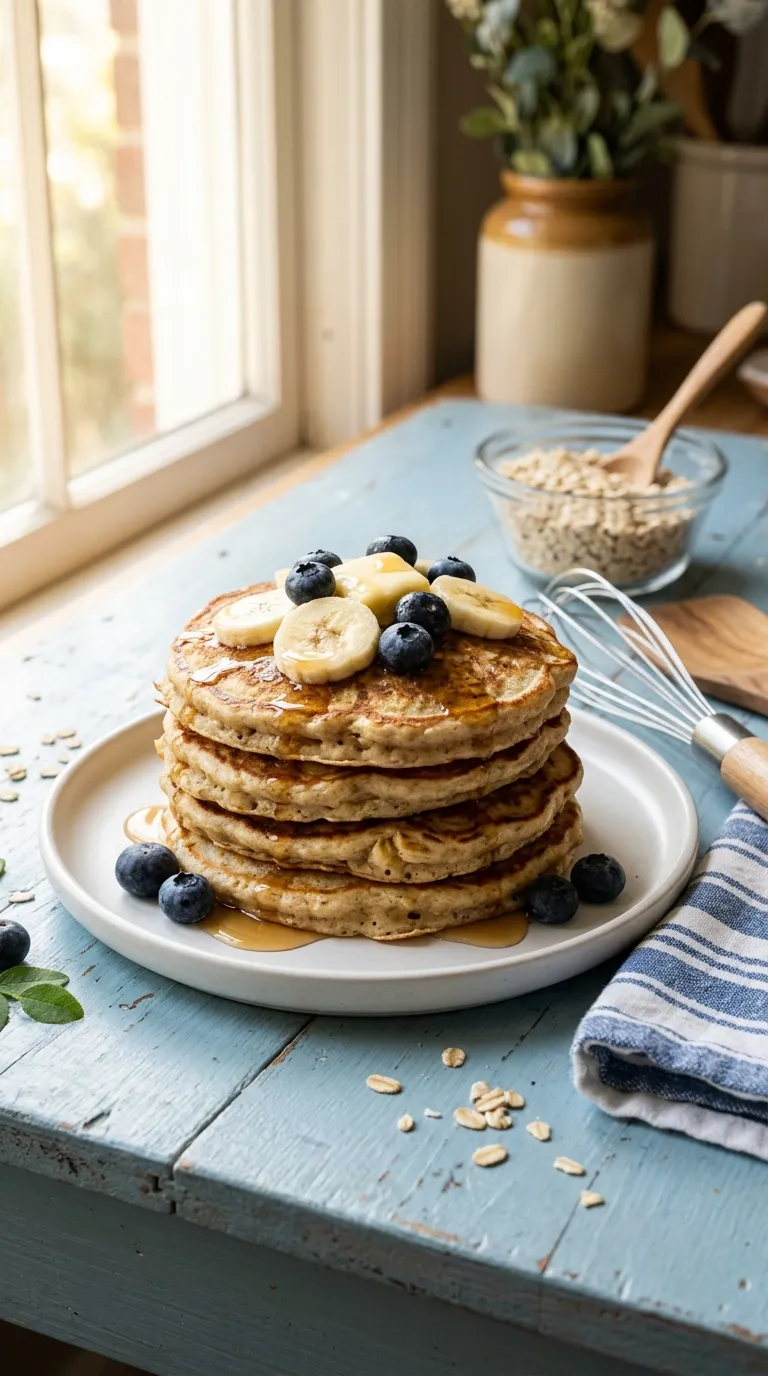 Breakfast ideas for kids Banana Oat Pancakes
