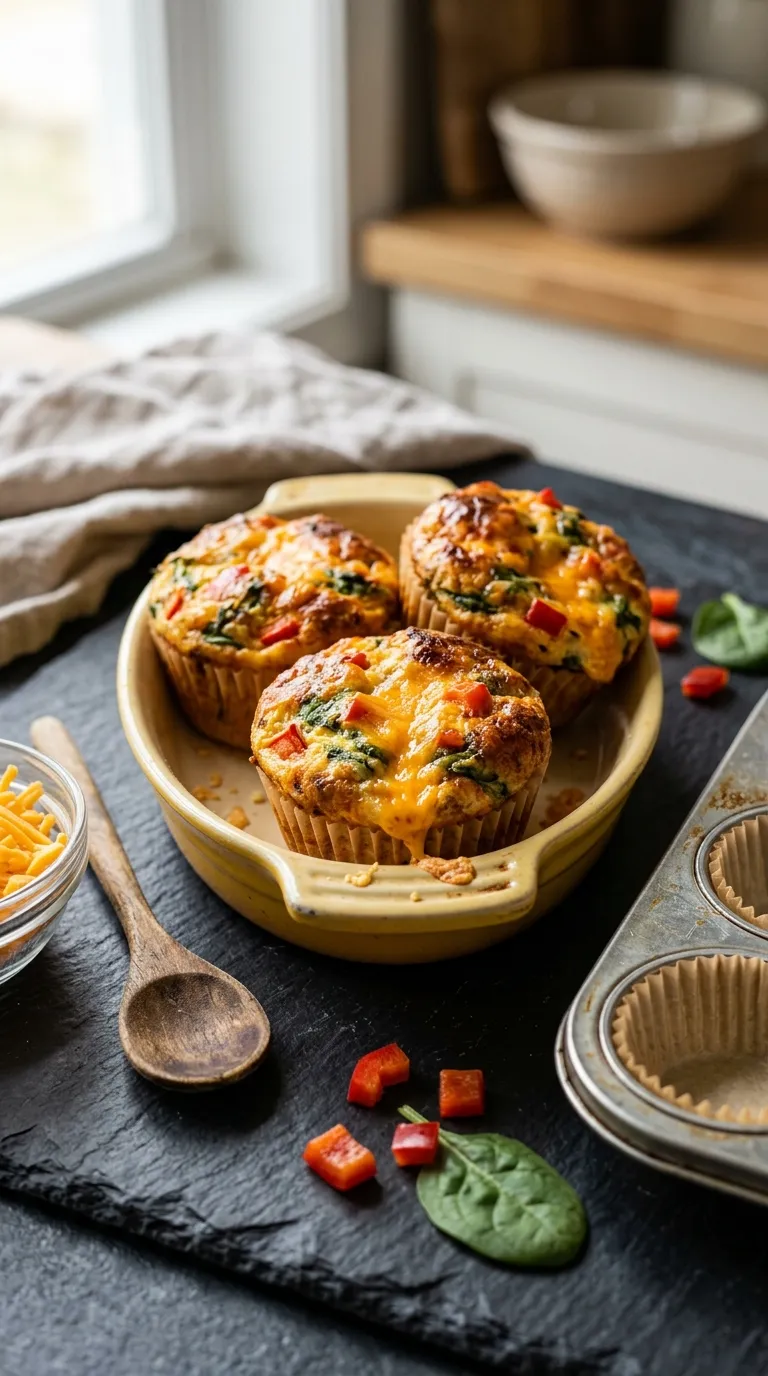 Breakfast ideas for kids Cheesy Egg Muffins