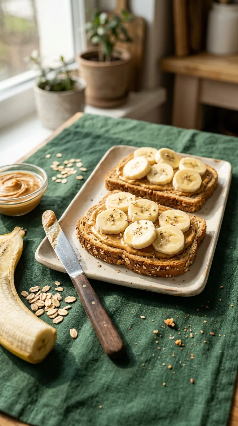 Breakfast ideas for kids Peanut Butter Banana Toast