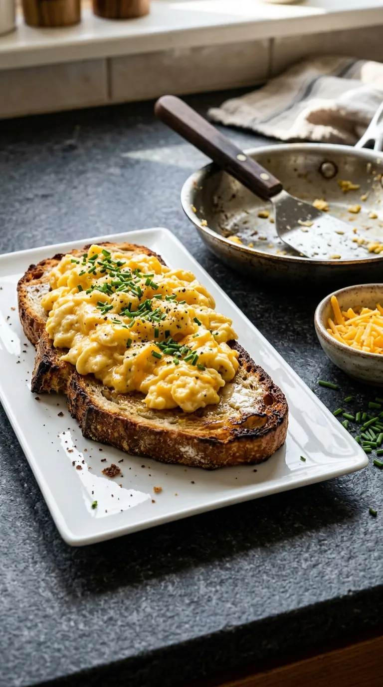 Breakfast ideas for kids Scrambled Egg Toast