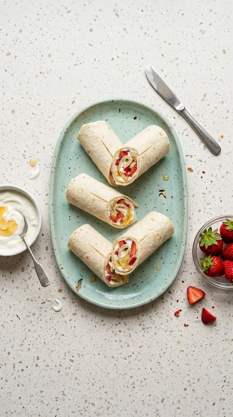 Breakfast ideas for kids Strawberry Breakfast Wraps