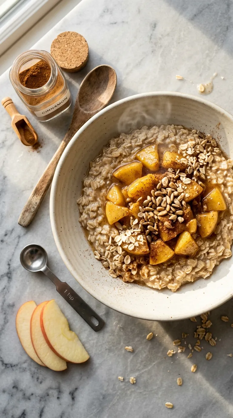 Breakfast ideas on a budget Apple Cinnamon Oats