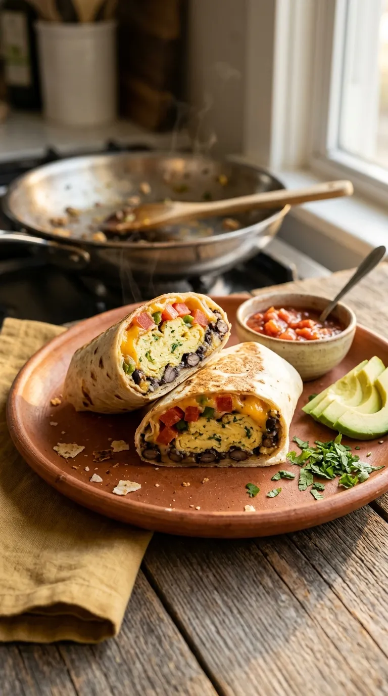 Breakfast ideas on a budget Bean Breakfast Burritos