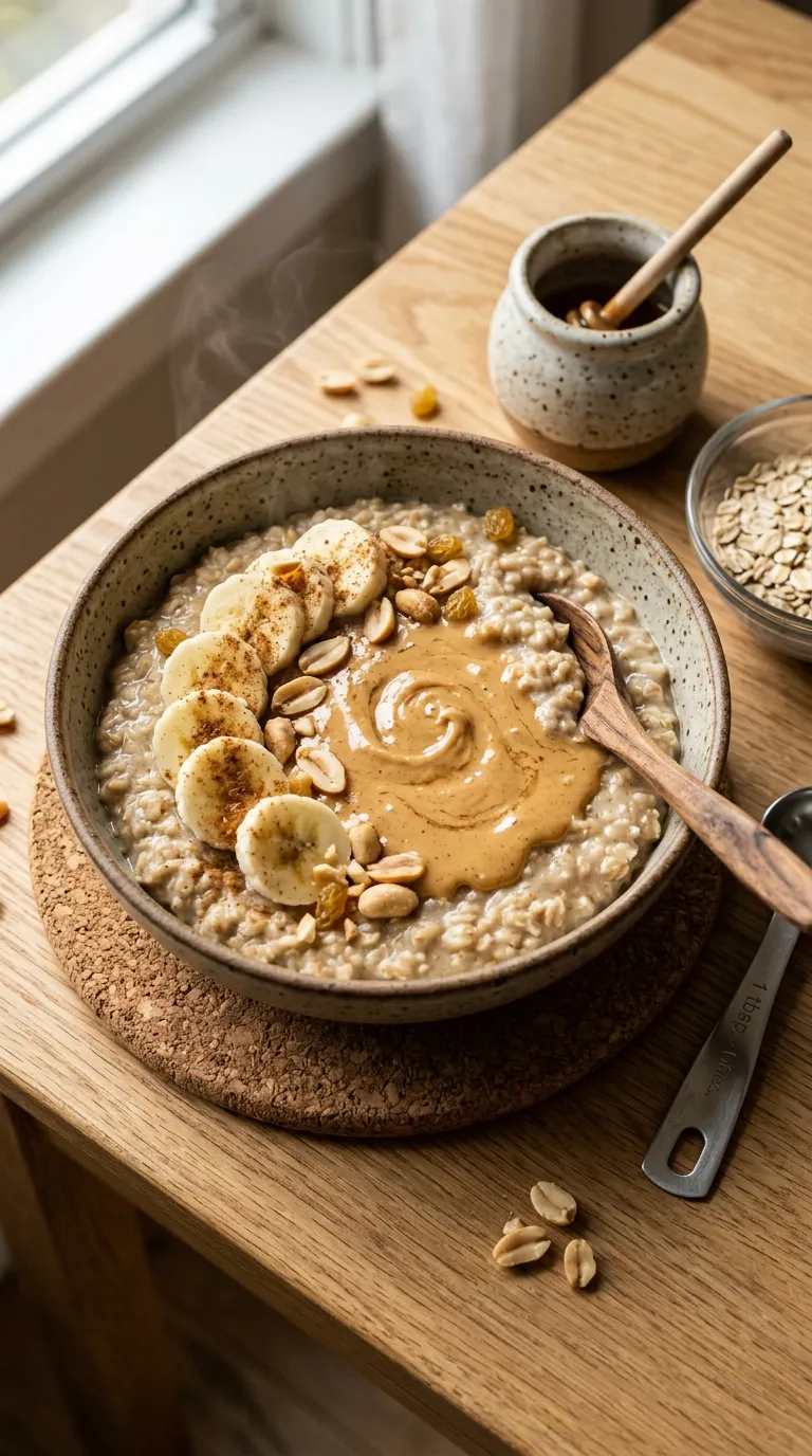 Breakfast ideas on a budget Peanut Butter Oatmeal
