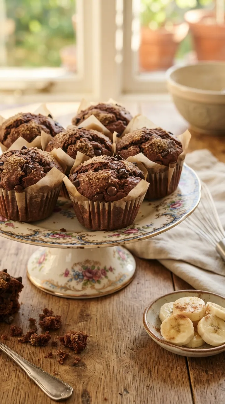 breakfast ideas with no eggs Chocolate Banana Muffins