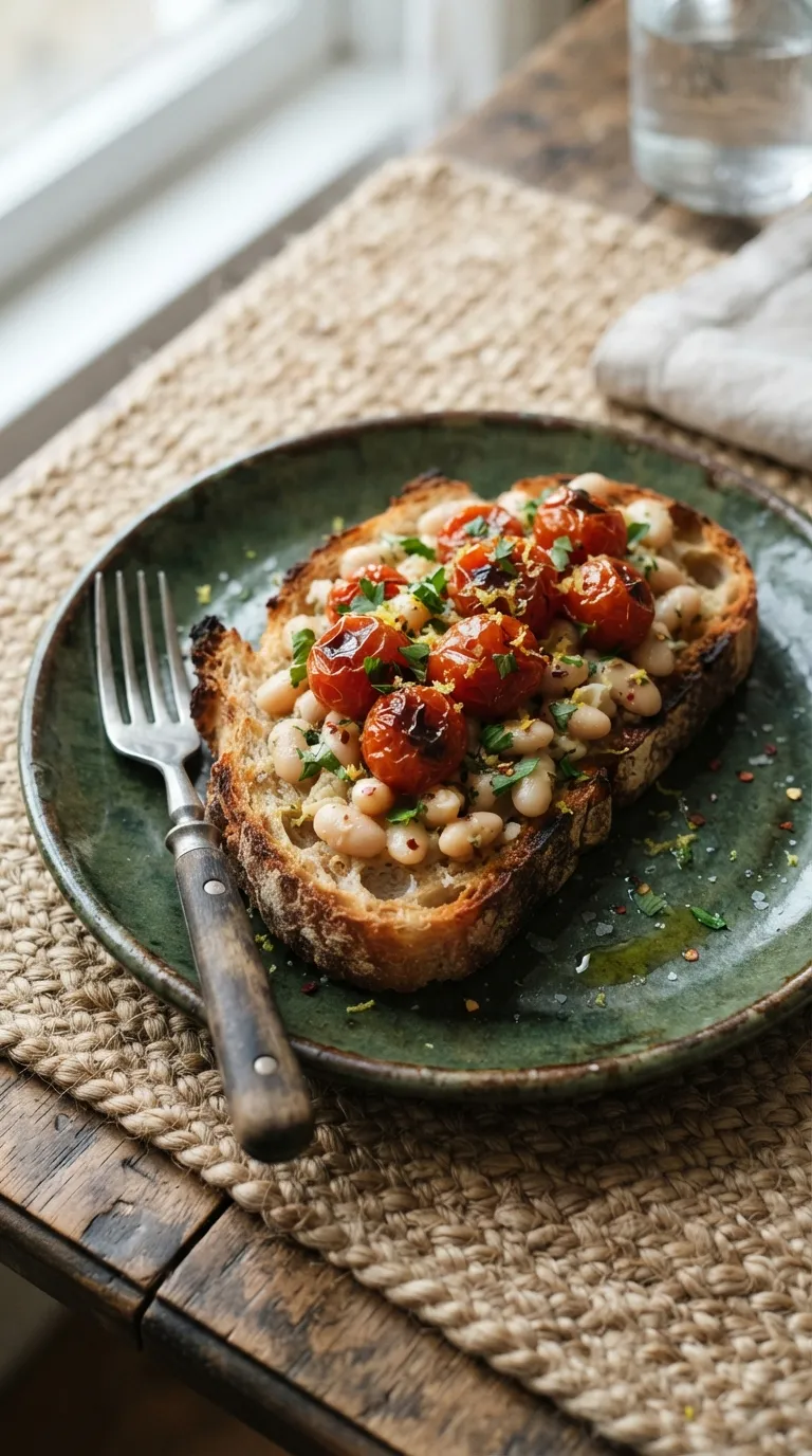 breakfast ideas with no eggs Savory Bean Toast
