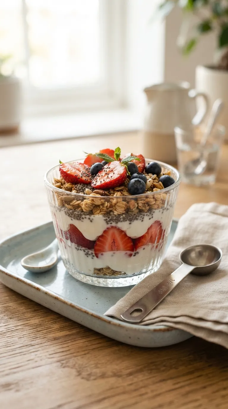 breakfast ideas with no eggs Strawberry Yogurt Parfait