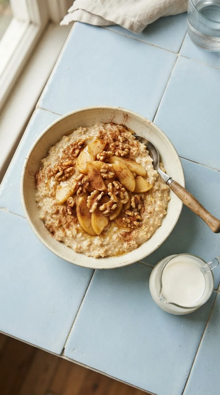 breakfast recipes for beginners Apple Cinnamon Oatmeal