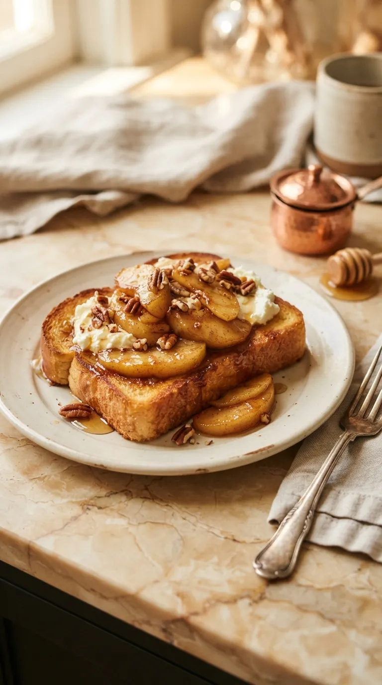 breakfast recipes for beginners Cinnamon Apple Toast