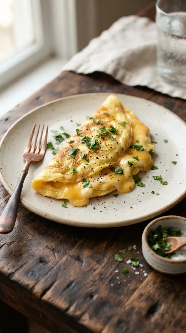 breakfast recipes for beginners Simple Cheese Omelet