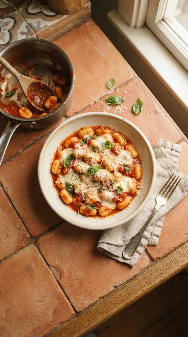 date night dinner recipes at home Tomato Basil Gnocchi