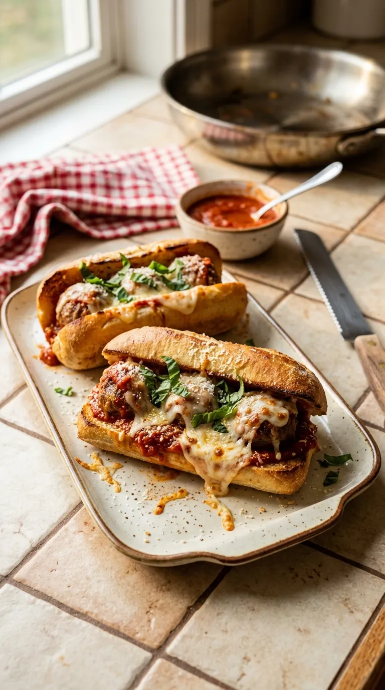 dinner recipes for beginners Baked Meatball Subs