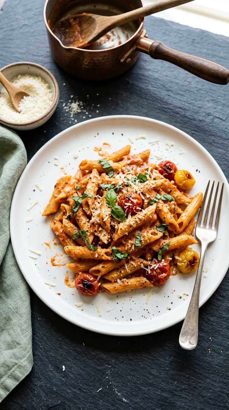 dinner recipes for beginners Creamy Tomato Pasta