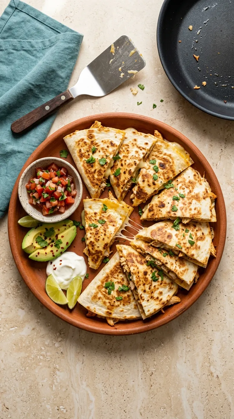 dinner recipes for beginners Easy Chicken Quesadillas