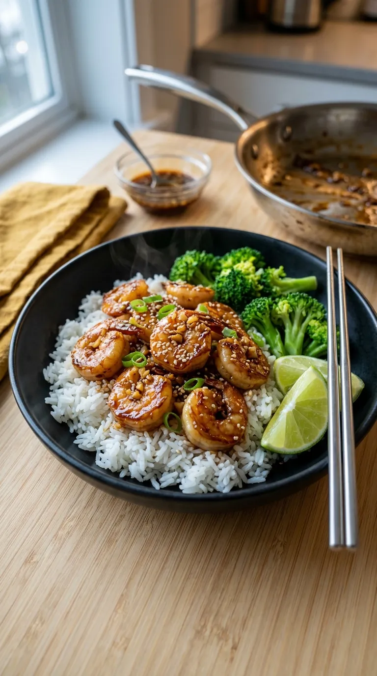 dinner recipes for beginners Honey Garlic Shrimp
