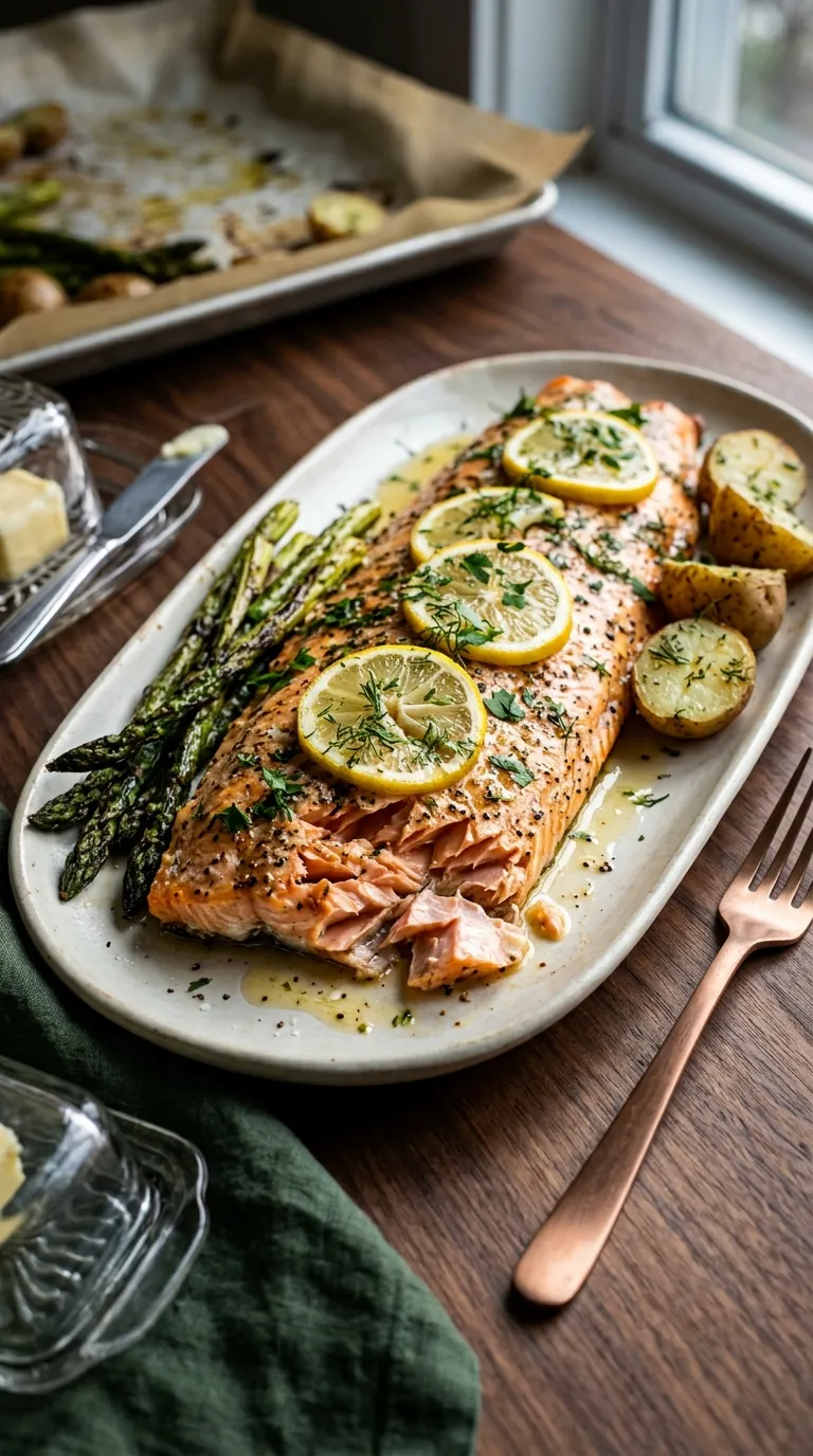 dinner recipes for beginners Lemon Herb Salmon