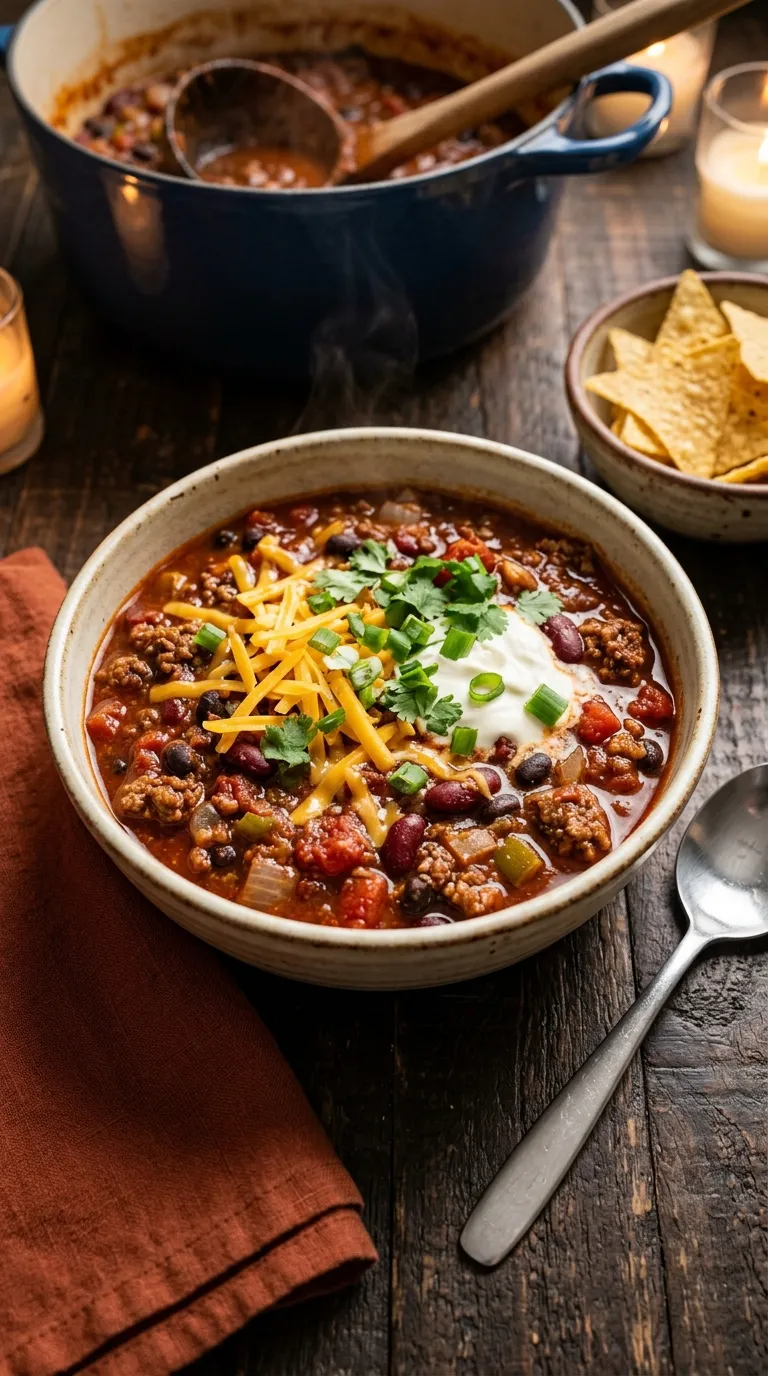 dinner recipes for beginners Simple Beef Chili