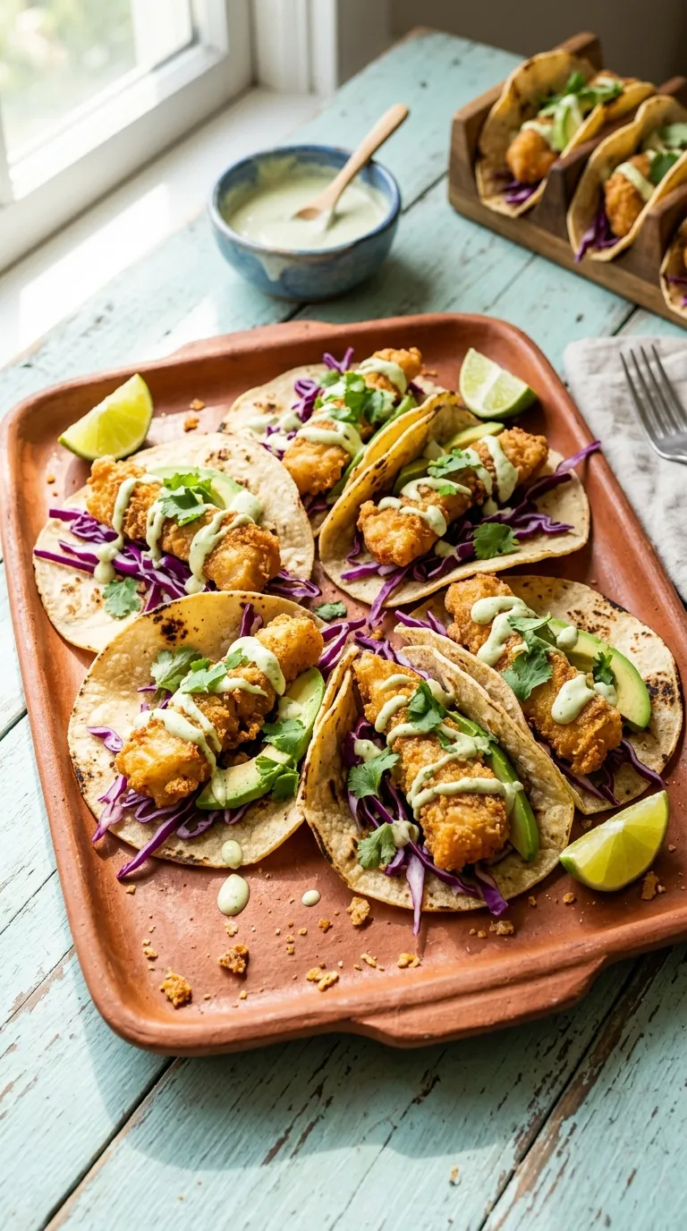 dinner recipes for two people Crispy Fish Tacos