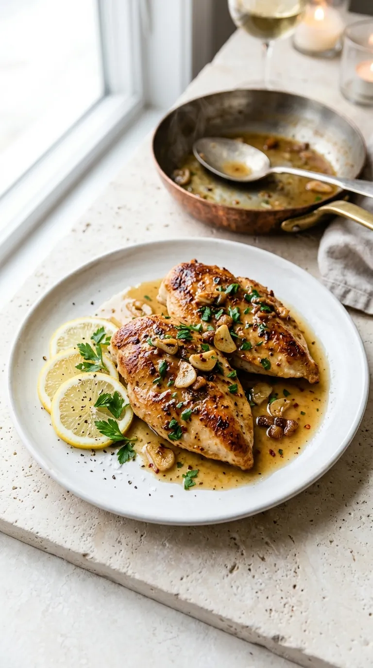 dinner recipes for two people Lemon Garlic Chicken