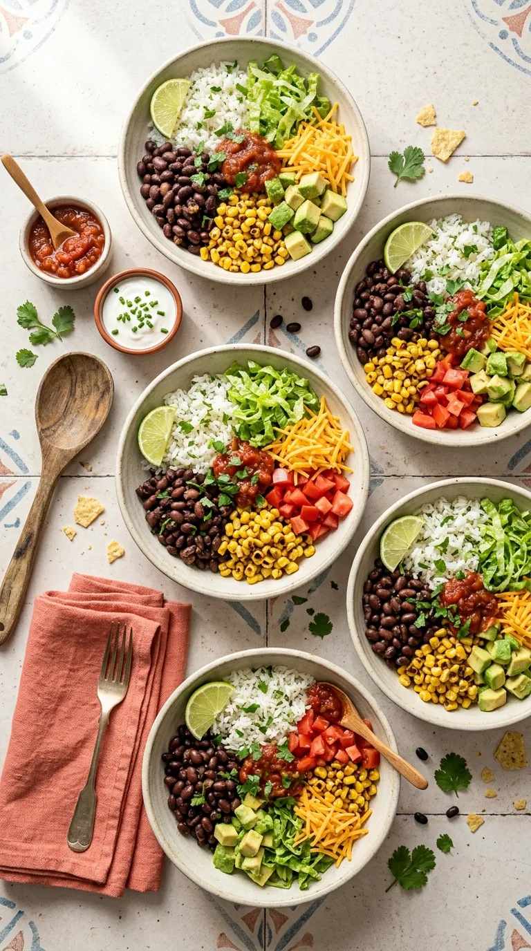 dinner recipes on a budget Black Bean Burrito Bowls