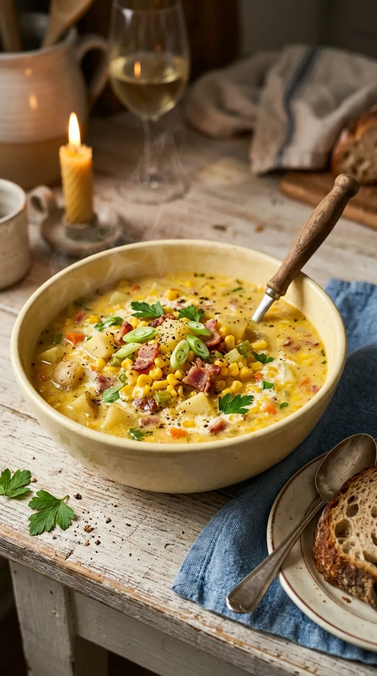 dinner recipes on a budget Creamy Corn Chowder