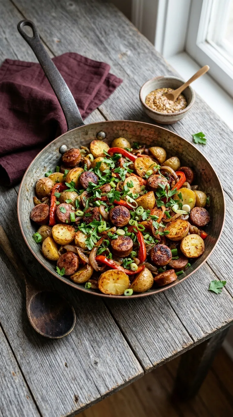 dinner recipes on a budget Sausage Potato Skillet