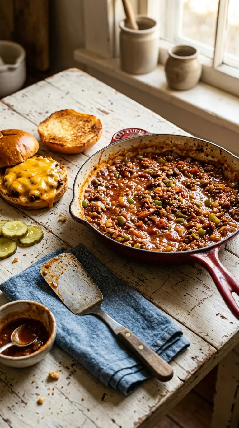 dinner recipes on a budget Sloppy Joe Skillet