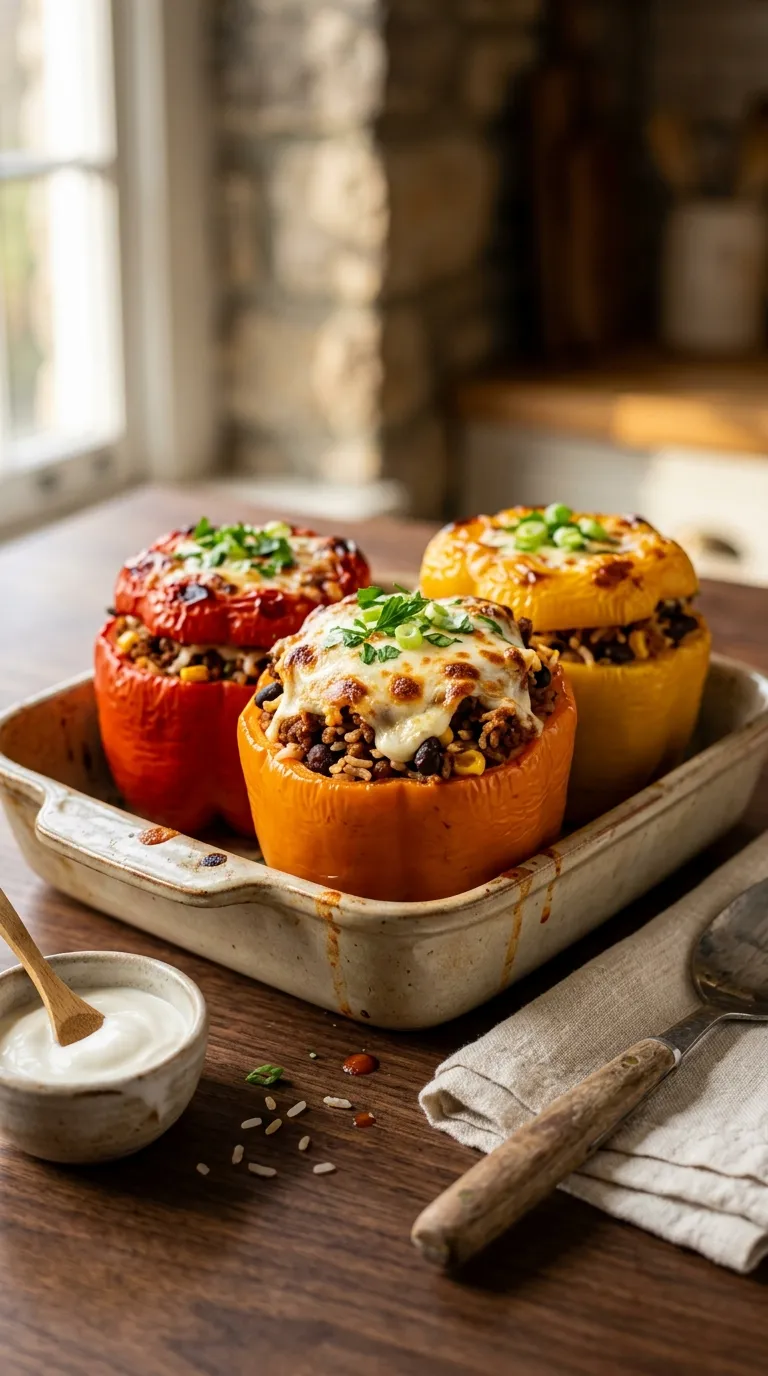 dinner recipes on a budget Stuffed Bell Peppers