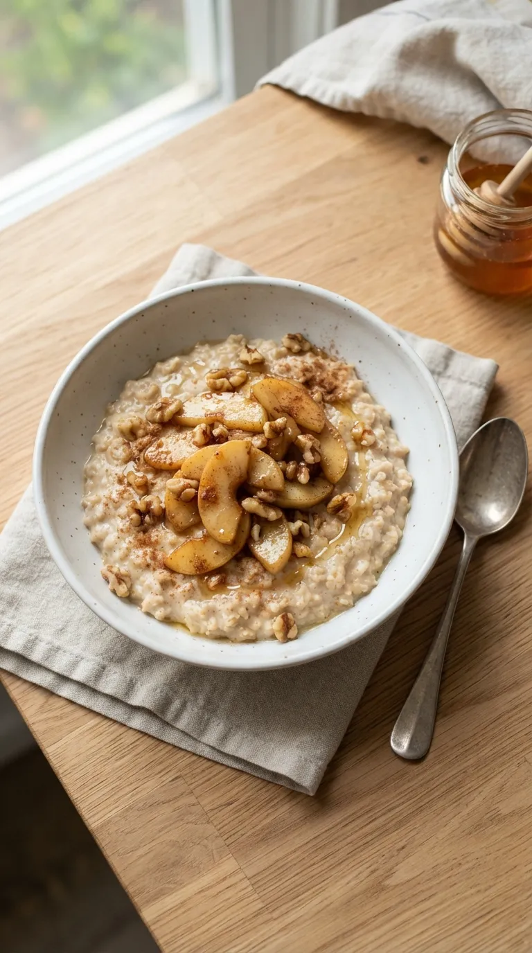 easy breakfast ideas for busy mornings Apple Cinnamon Oatmeal