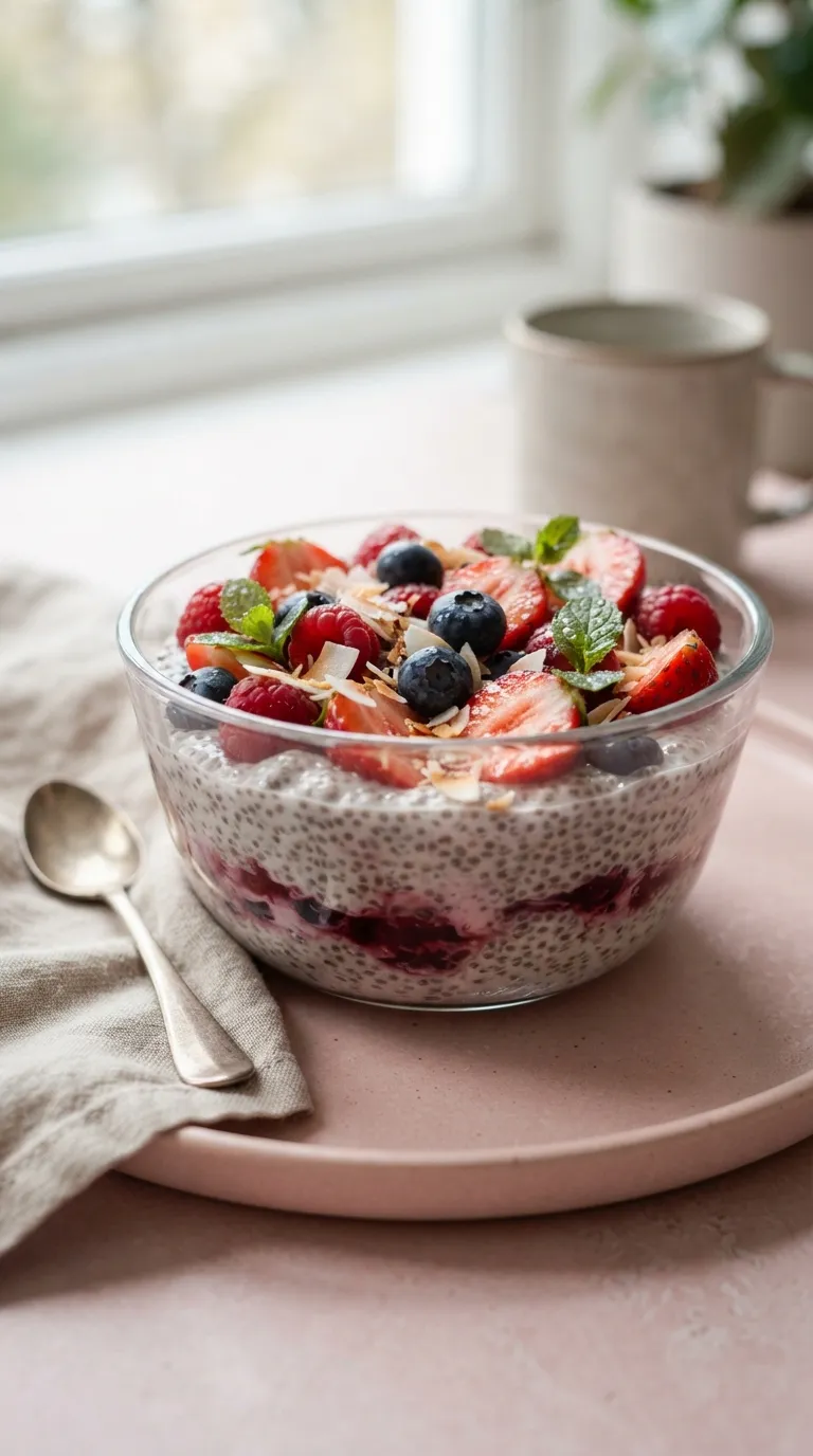 easy breakfast ideas for busy mornings Berry Chia Pudding