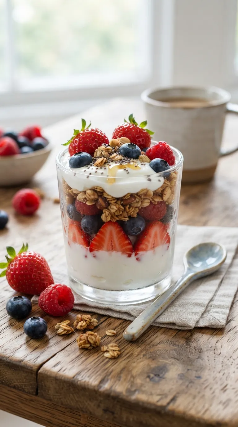 easy breakfast ideas for busy mornings Berry Yogurt Parfait