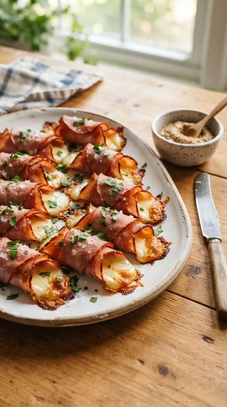 easy breakfast ideas for busy mornings Ham Cheese Rollups