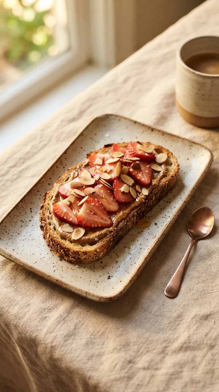 easy breakfast ideas for busy mornings Honey Almond Toast