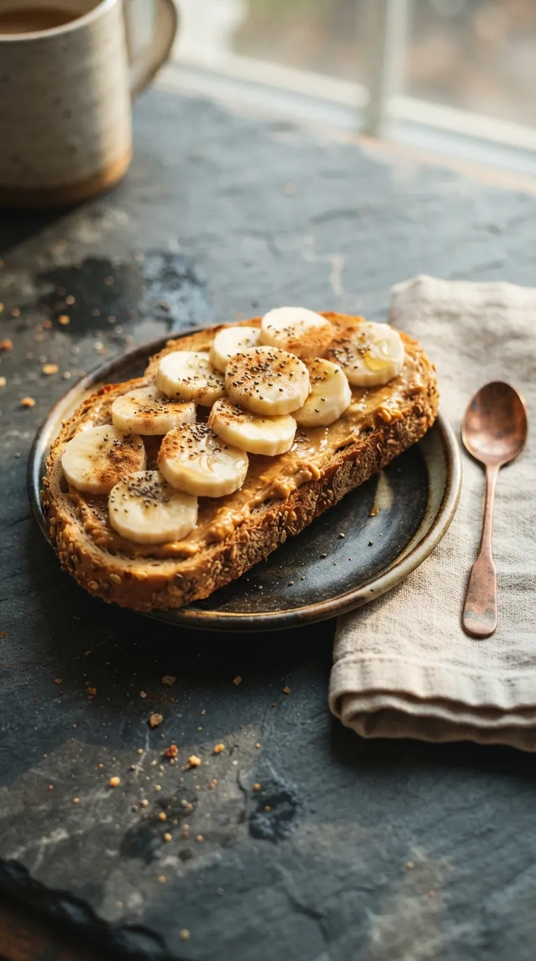 easy breakfast ideas for busy mornings Peanut Butter Banana Toast