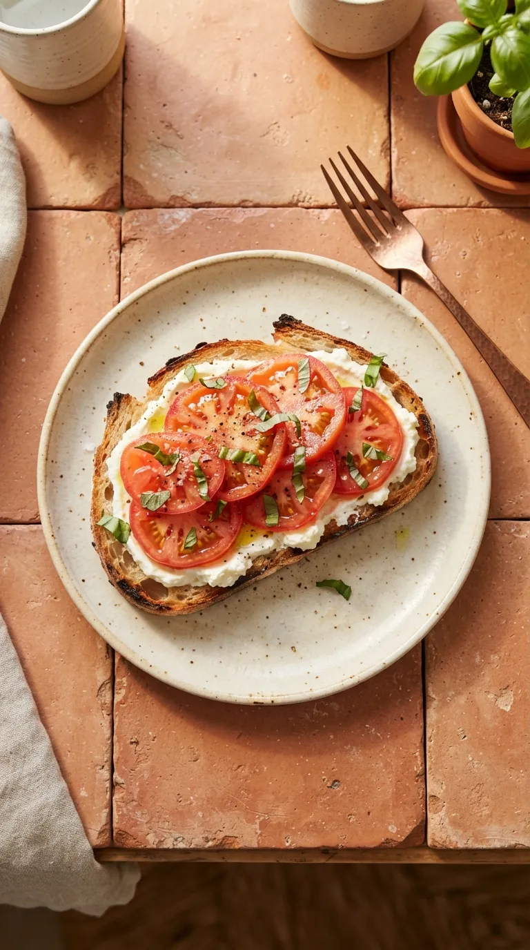 easy breakfast ideas for busy mornings Tomato Feta Toast