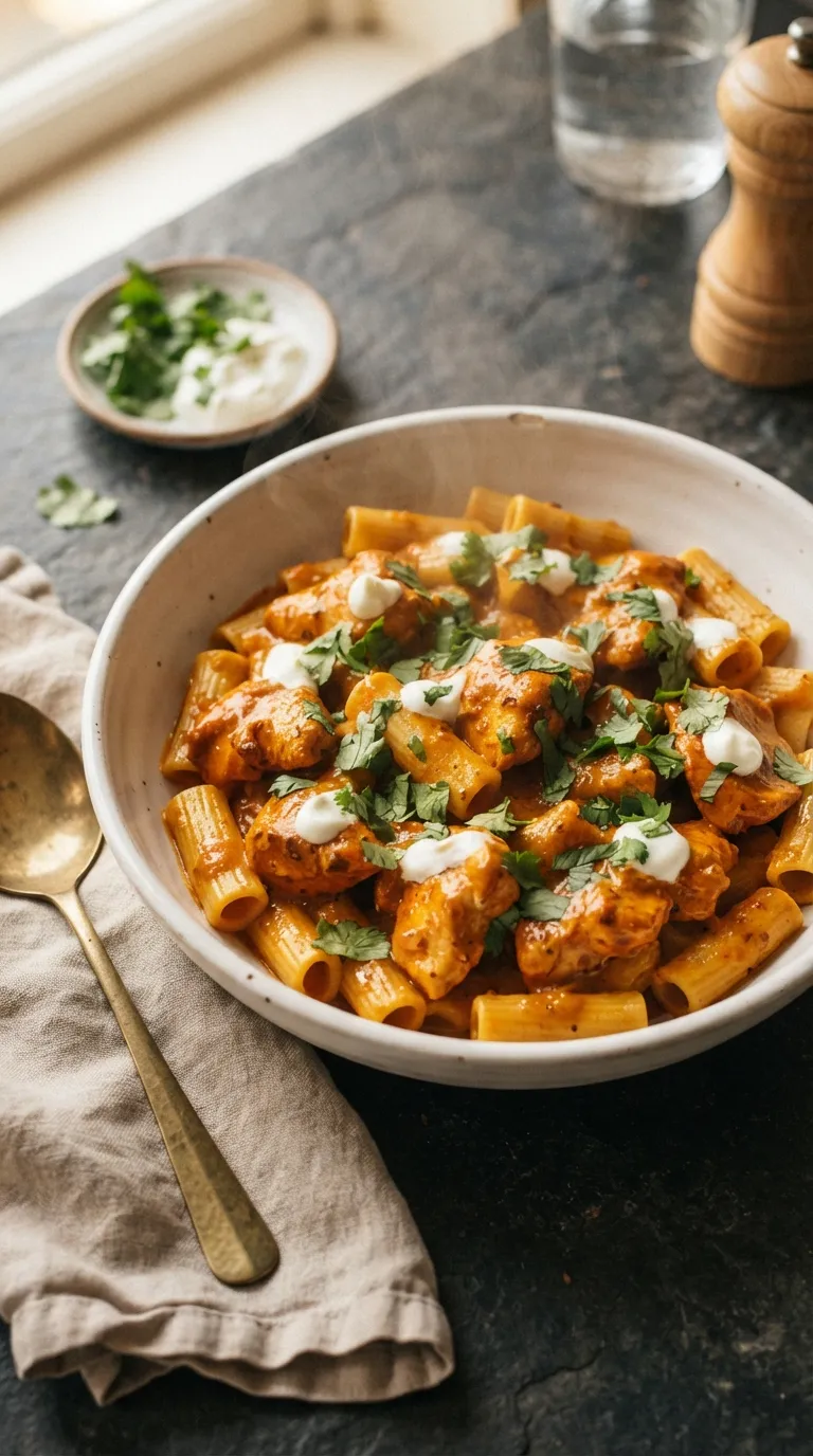 easy dinner recipes for family Butter Chicken Pasta