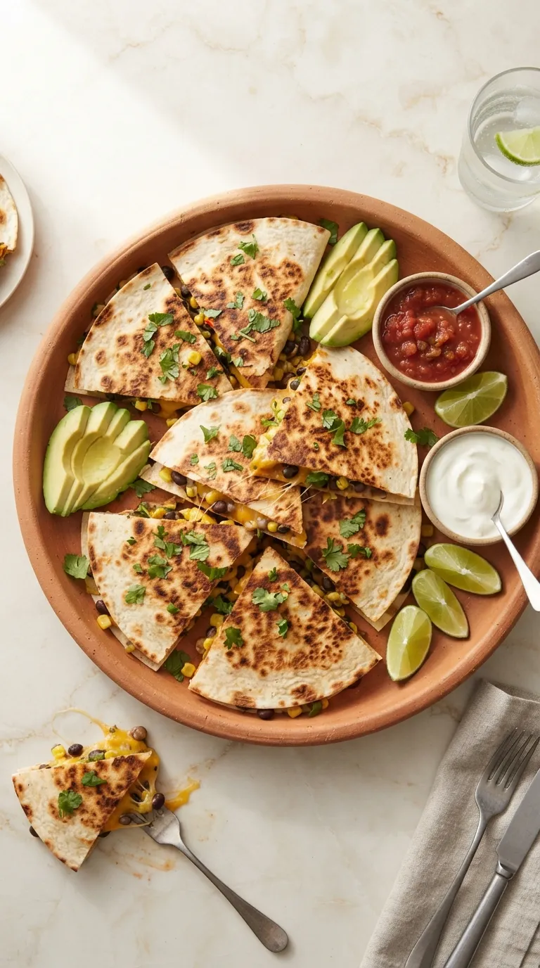 easy dinner recipes for family Cheesy Bean Quesadillas