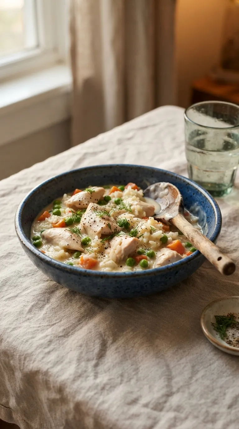easy dinner recipes for family Creamy Chicken Rice