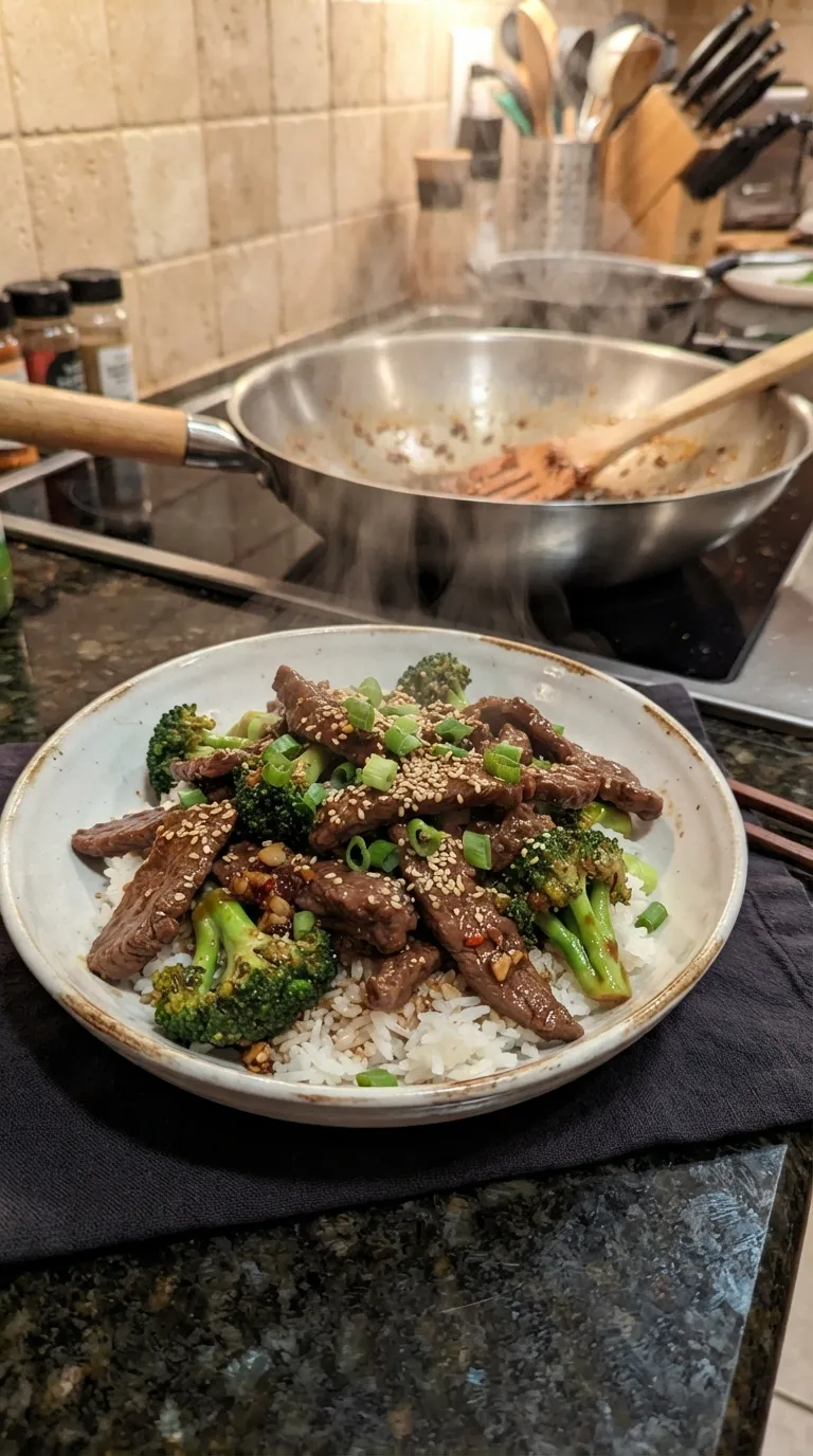 easy healthy meals for busy weeknights Beef Broccoli Stir Fry