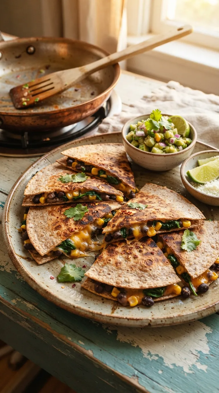easy healthy meals for busy weeknights Black Bean Quesadillas