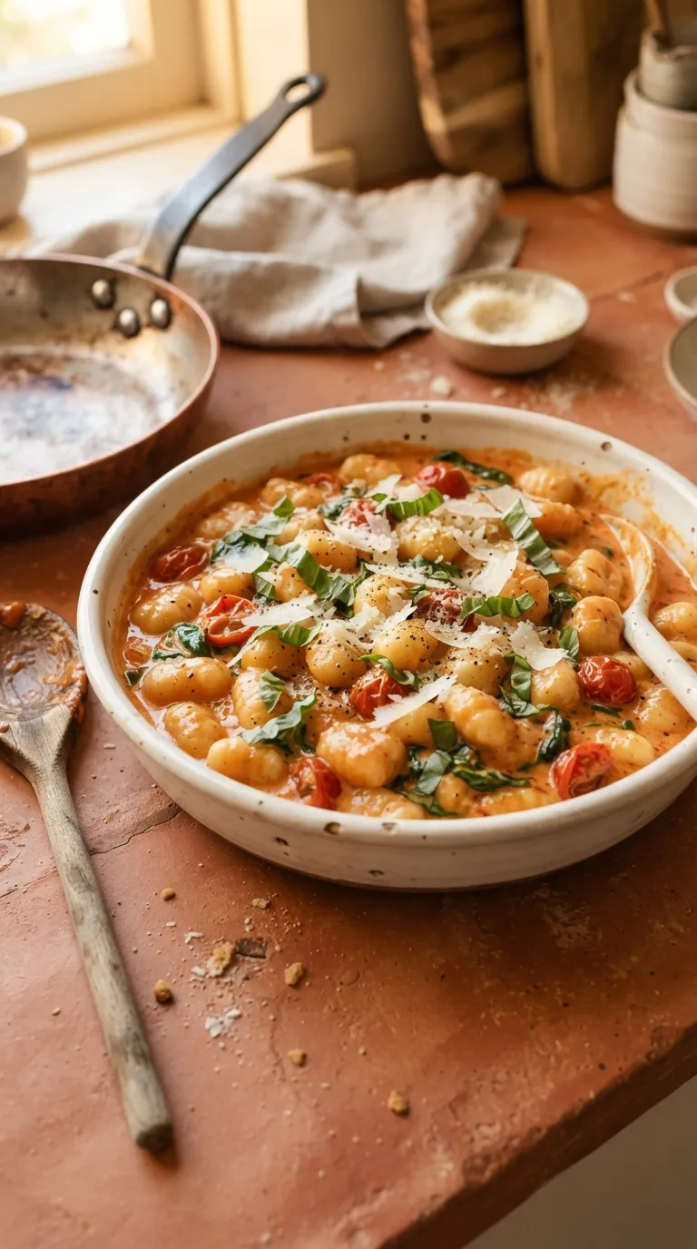 easy healthy meals for busy weeknights Creamy Tomato Gnocchi