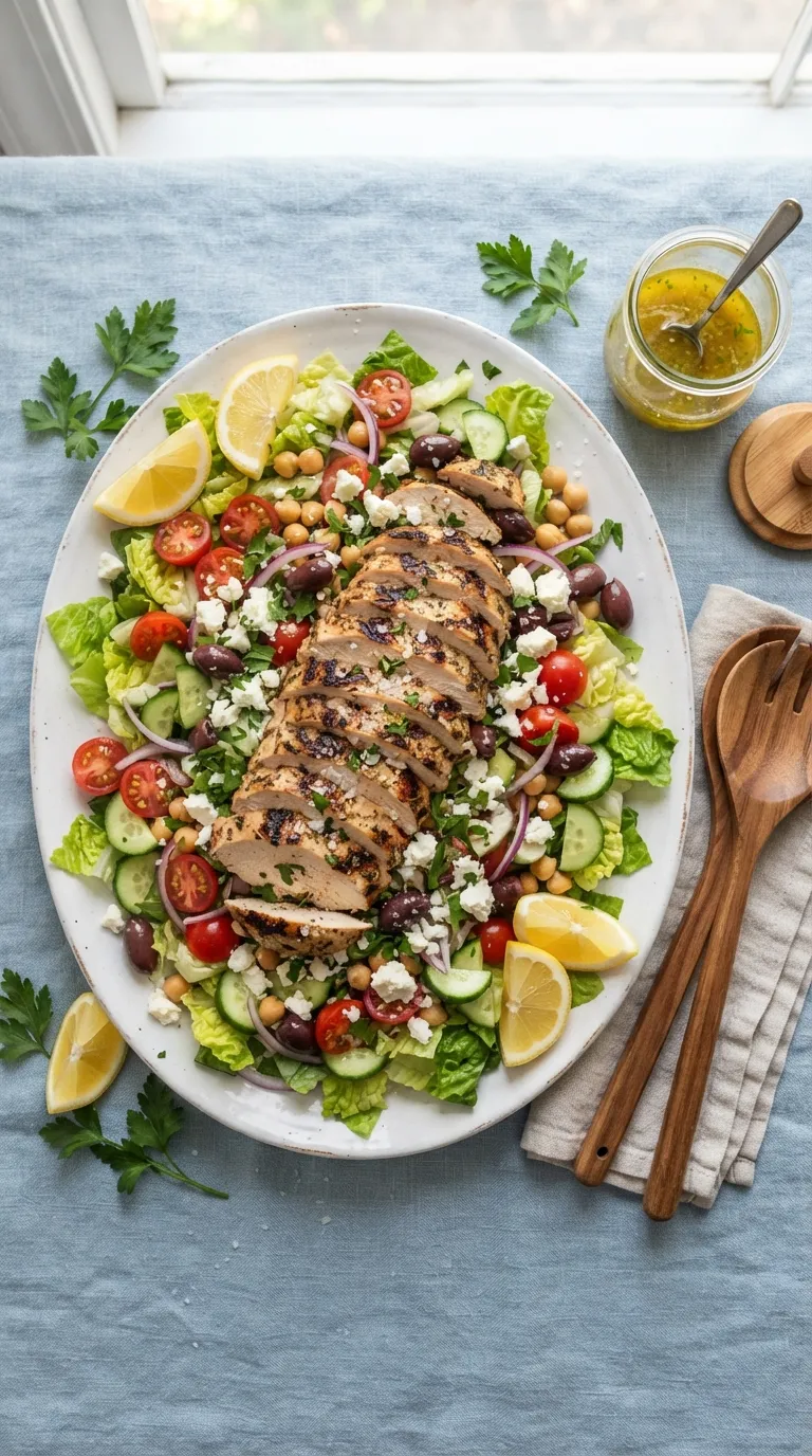 easy healthy meals for busy weeknights Mediterranean Chicken Salad