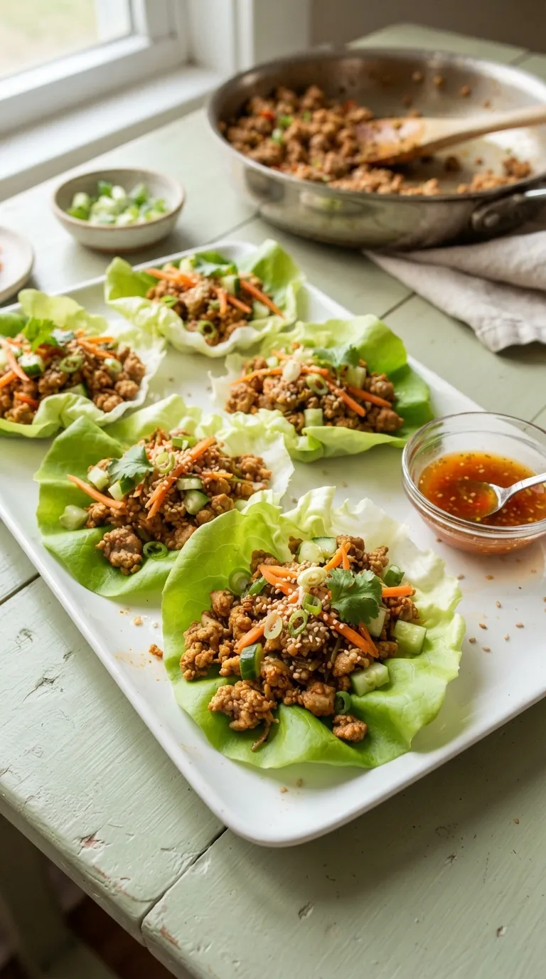 easy healthy meals for busy weeknights Turkey Lettuce Wraps